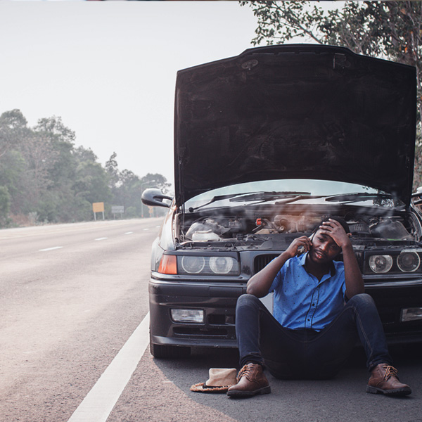 Man on the side of the road